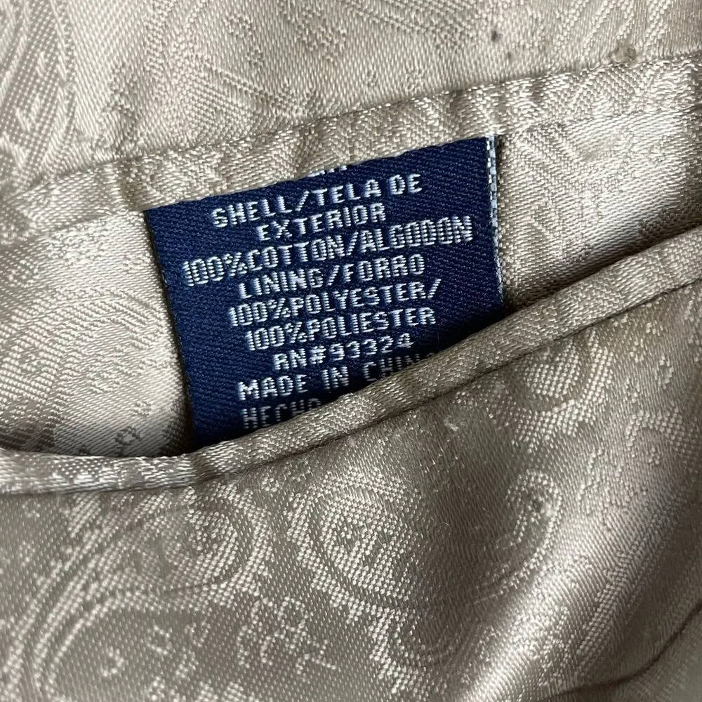 Stafford Essentials Men's Tan Corduroy Blazer Size 42R